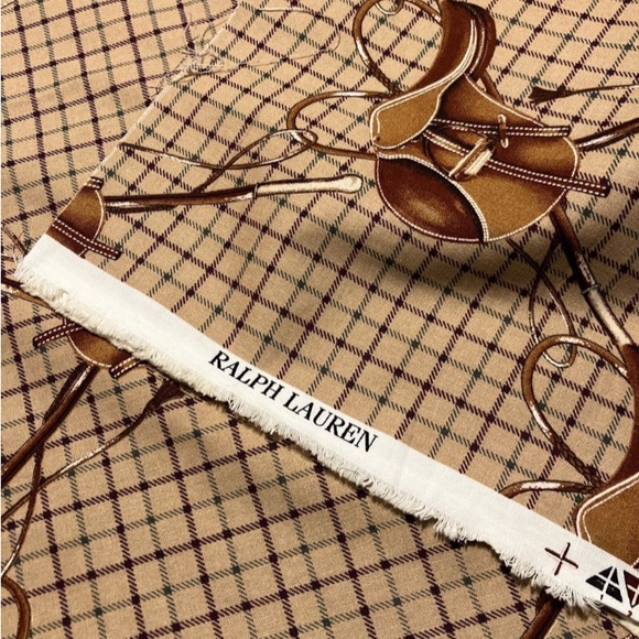 Ralph Lauren Saddle Print Pillow - Picture 2 of 4